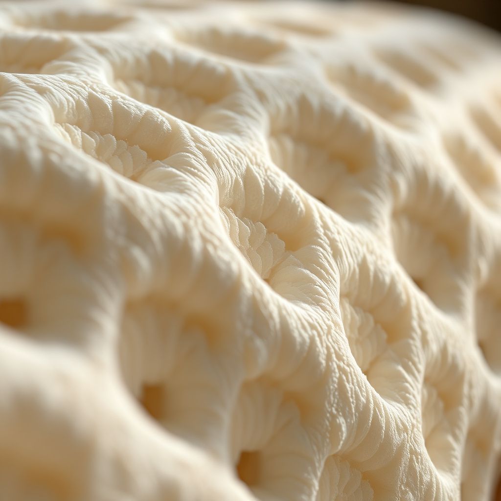 Lumbar support cushion - foam texture detail
