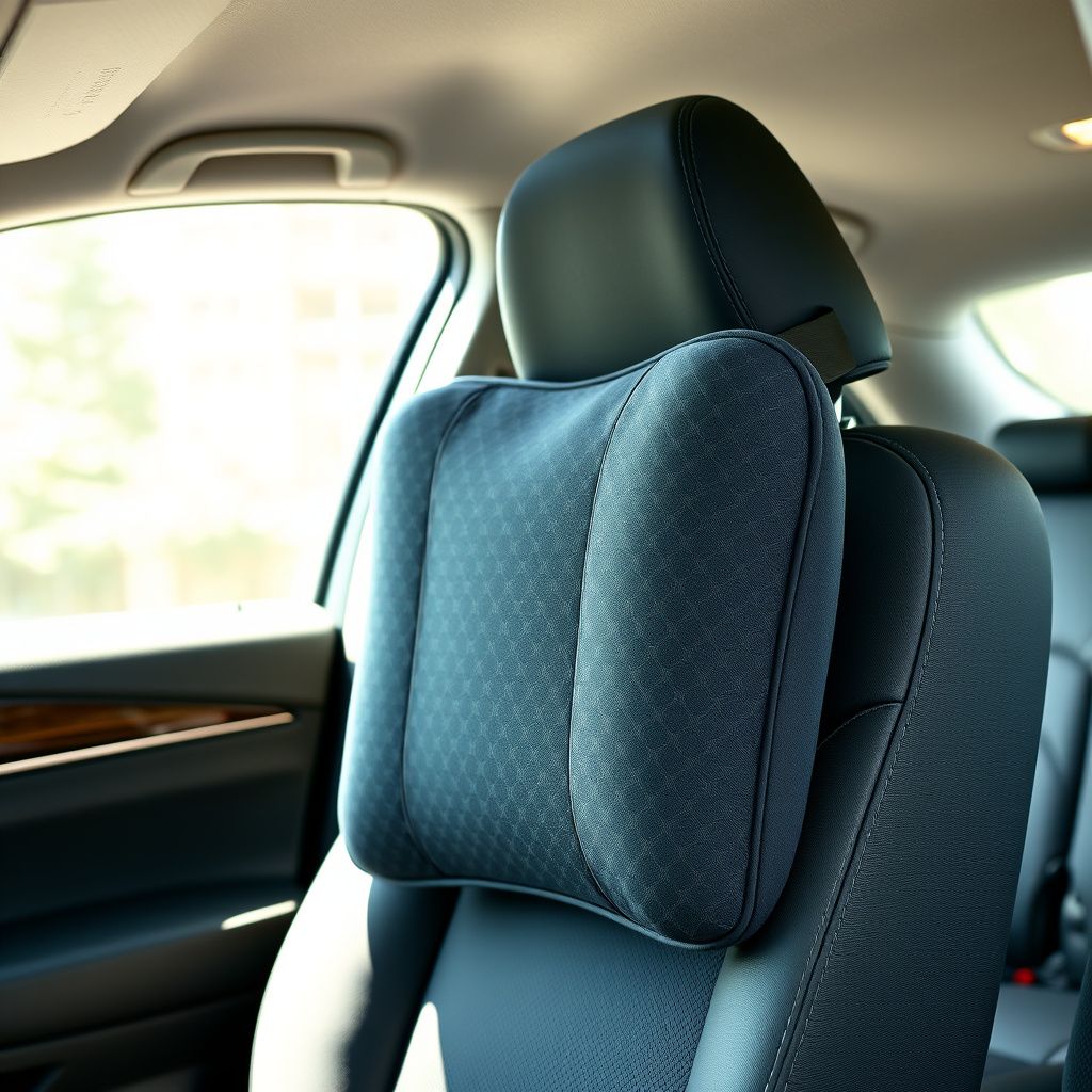 Lumbar support cushion - on car seat