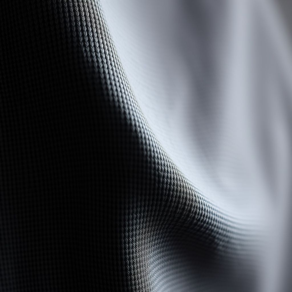 Close-up of knee sleeve breathable fabric texture
