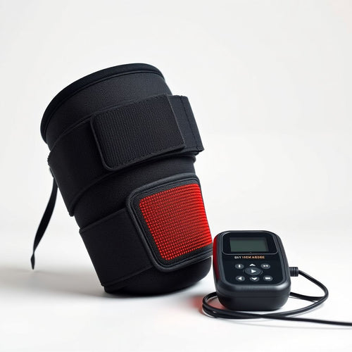 Heated knee wrap studio product shot