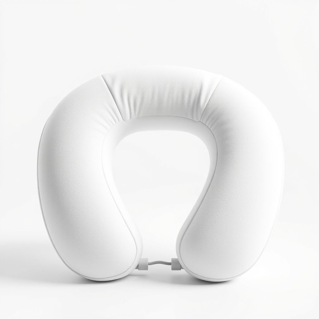 Electric neck and shoulder massager pillow studio shot