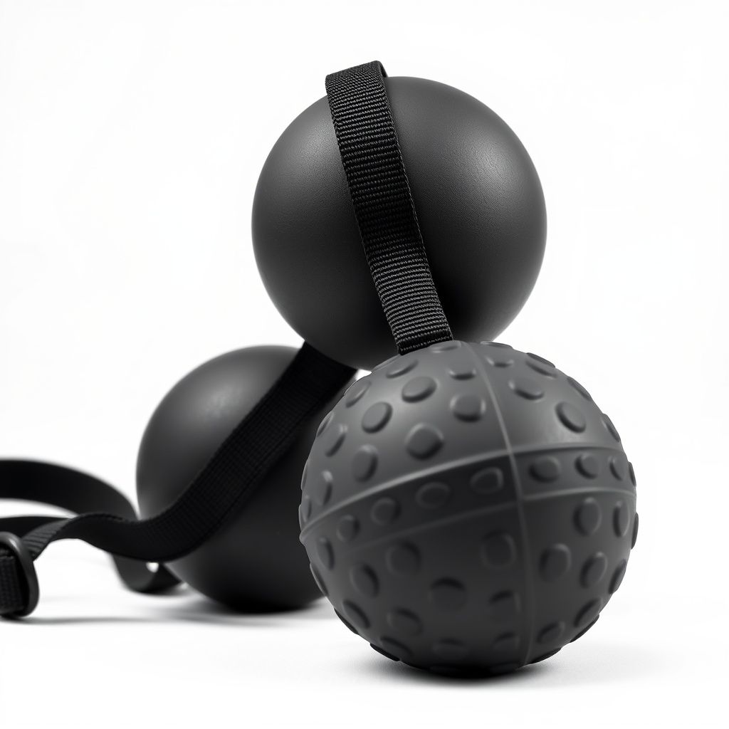 Trigger point massage balls studio shot