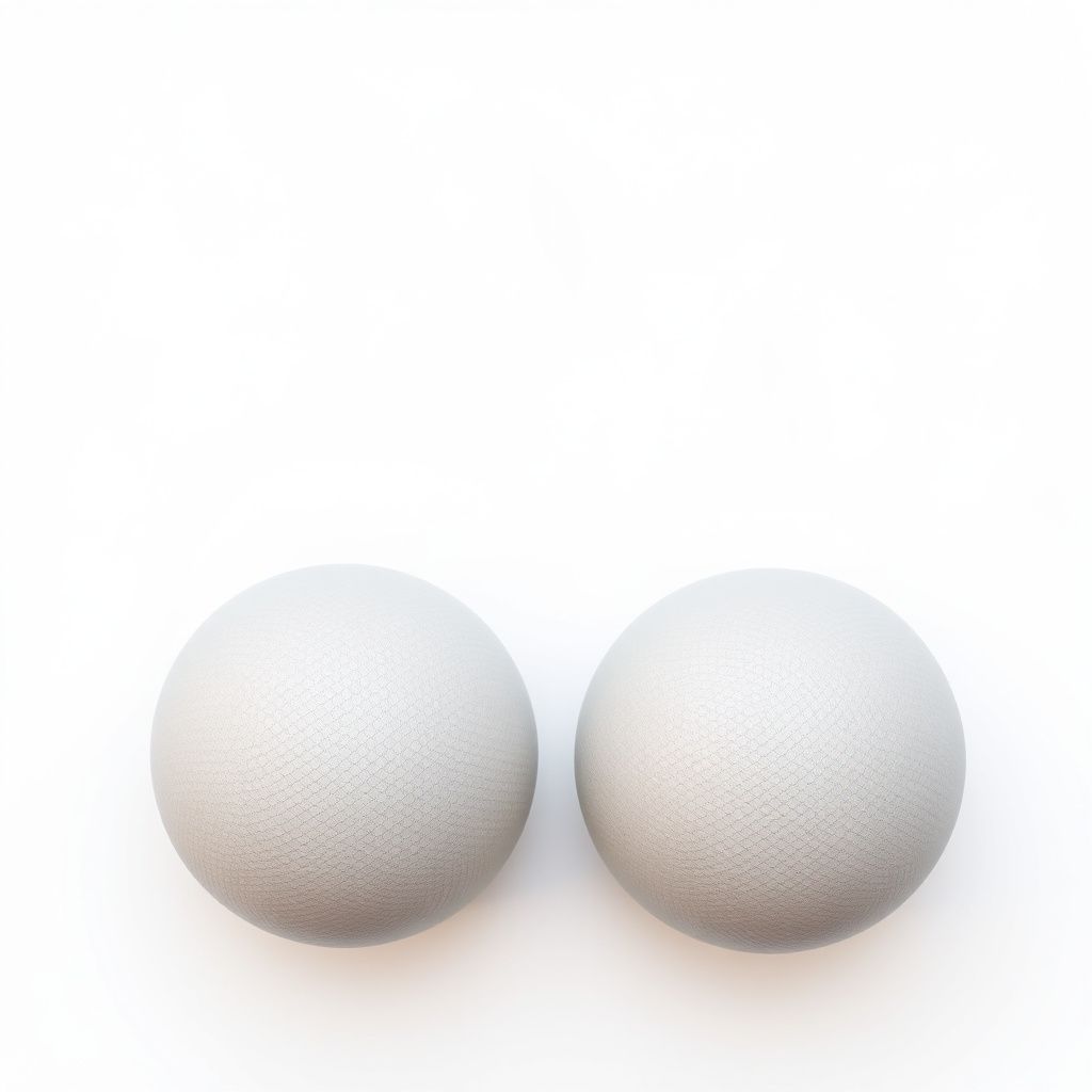 Massage balls flat lay